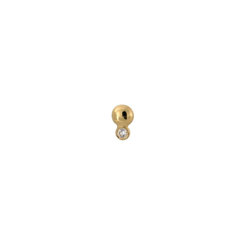 Warm Gold Threadless End Pupil Hall