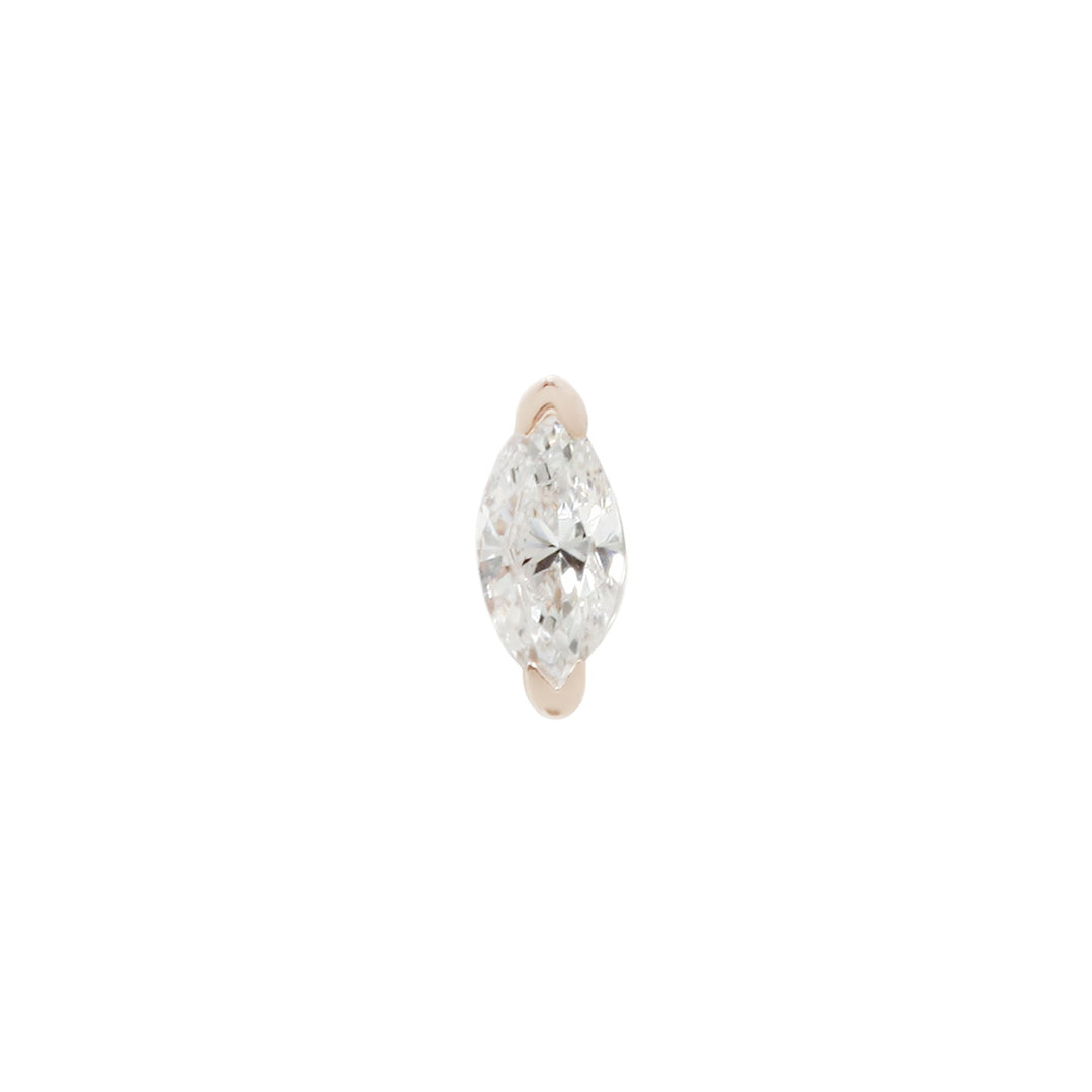 CZ Zuri Gold Threadless End Buddha Jewelry Organics