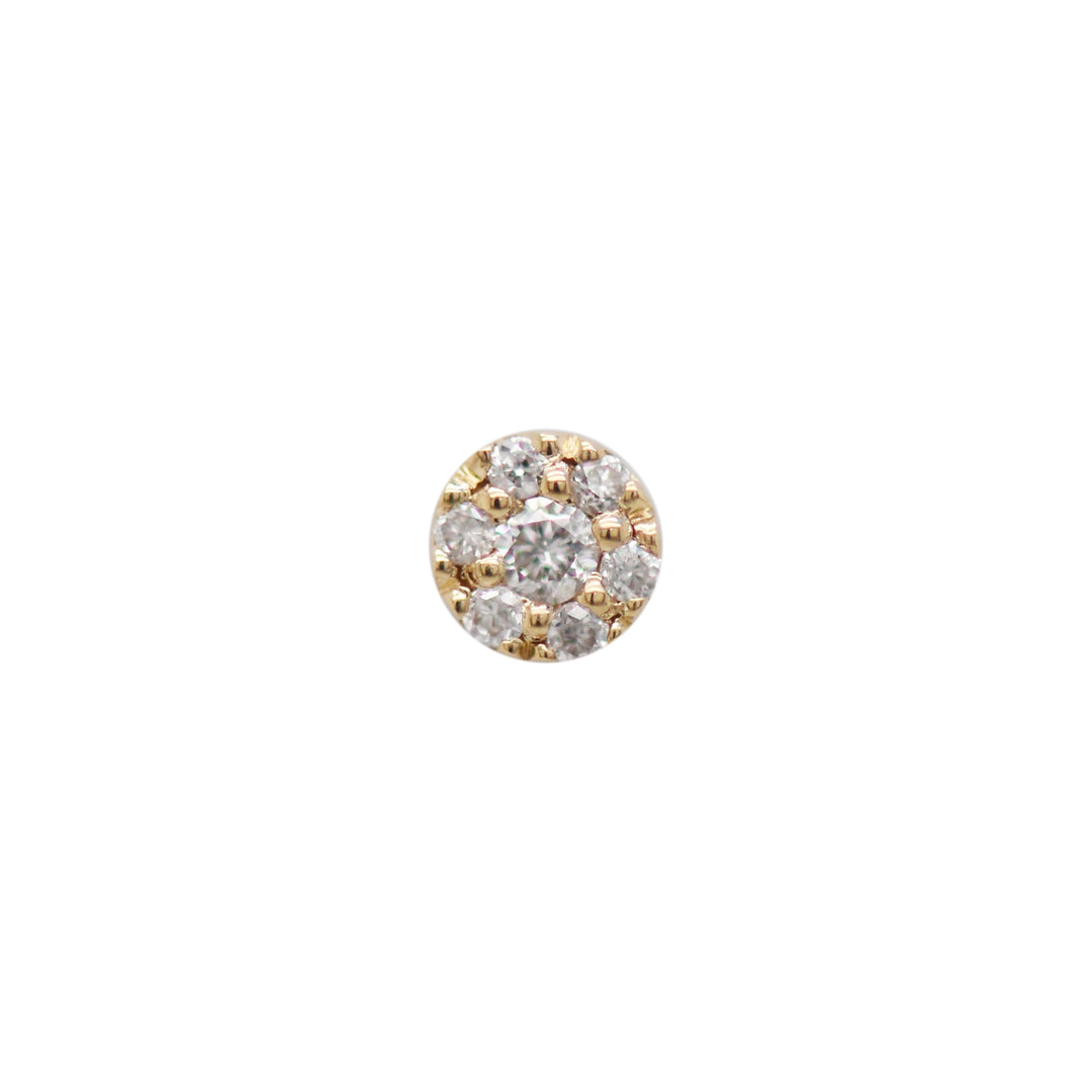 Hex Mini Gold Threadless End Modern Mood