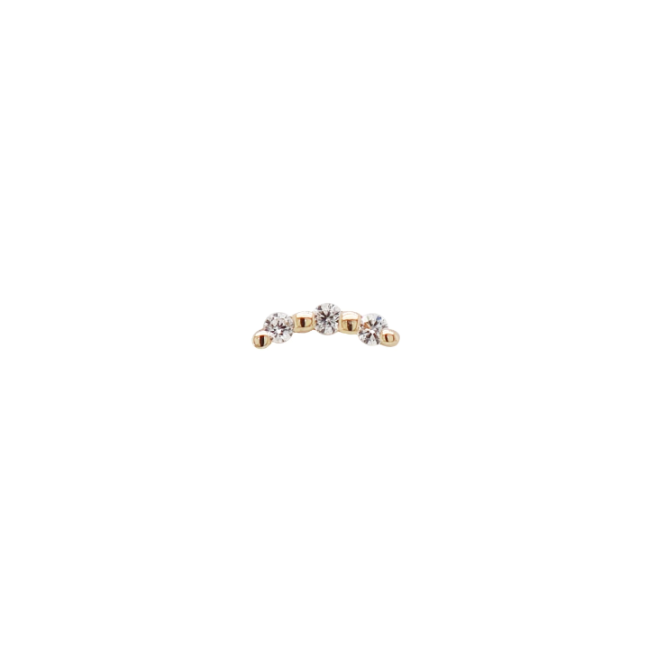 Bitsy - Genuine Diamond - Threadless End Ember