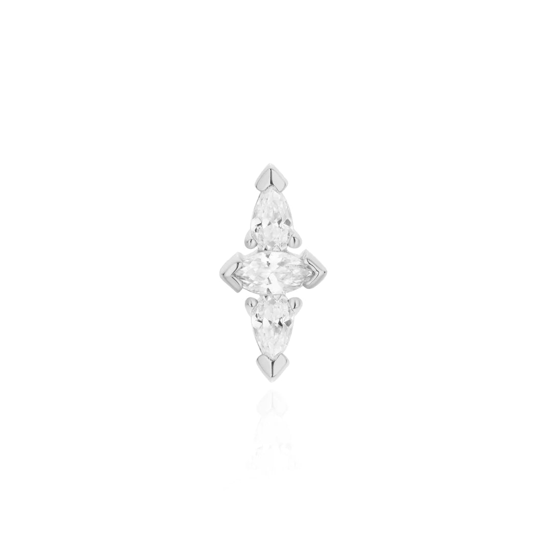 Spire Gold Threadless End Ember Body Jewelry