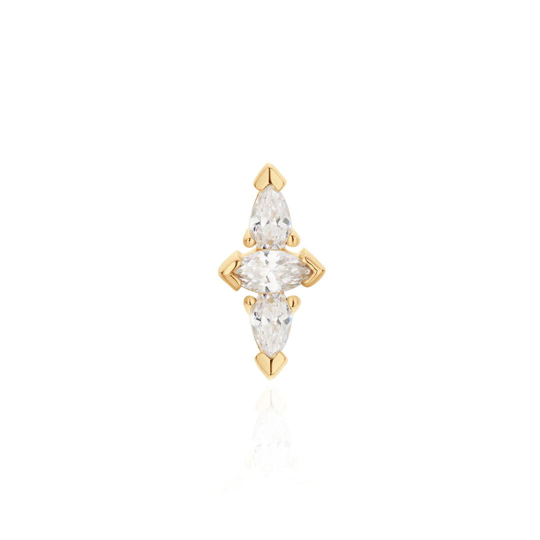 Spire Gold Threadless End Ember Body Jewelry