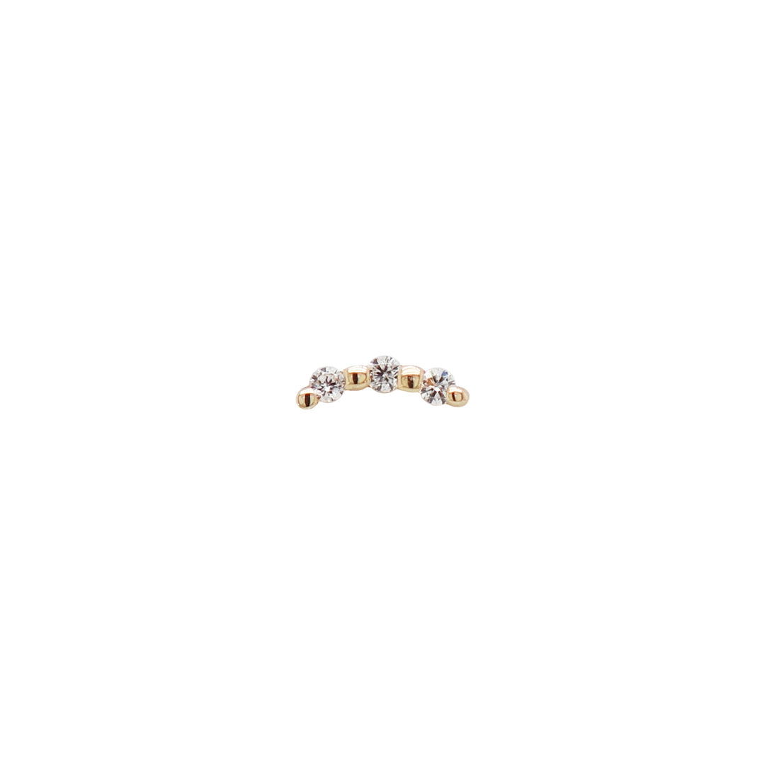 Bitsy Gold Threadless End Ember