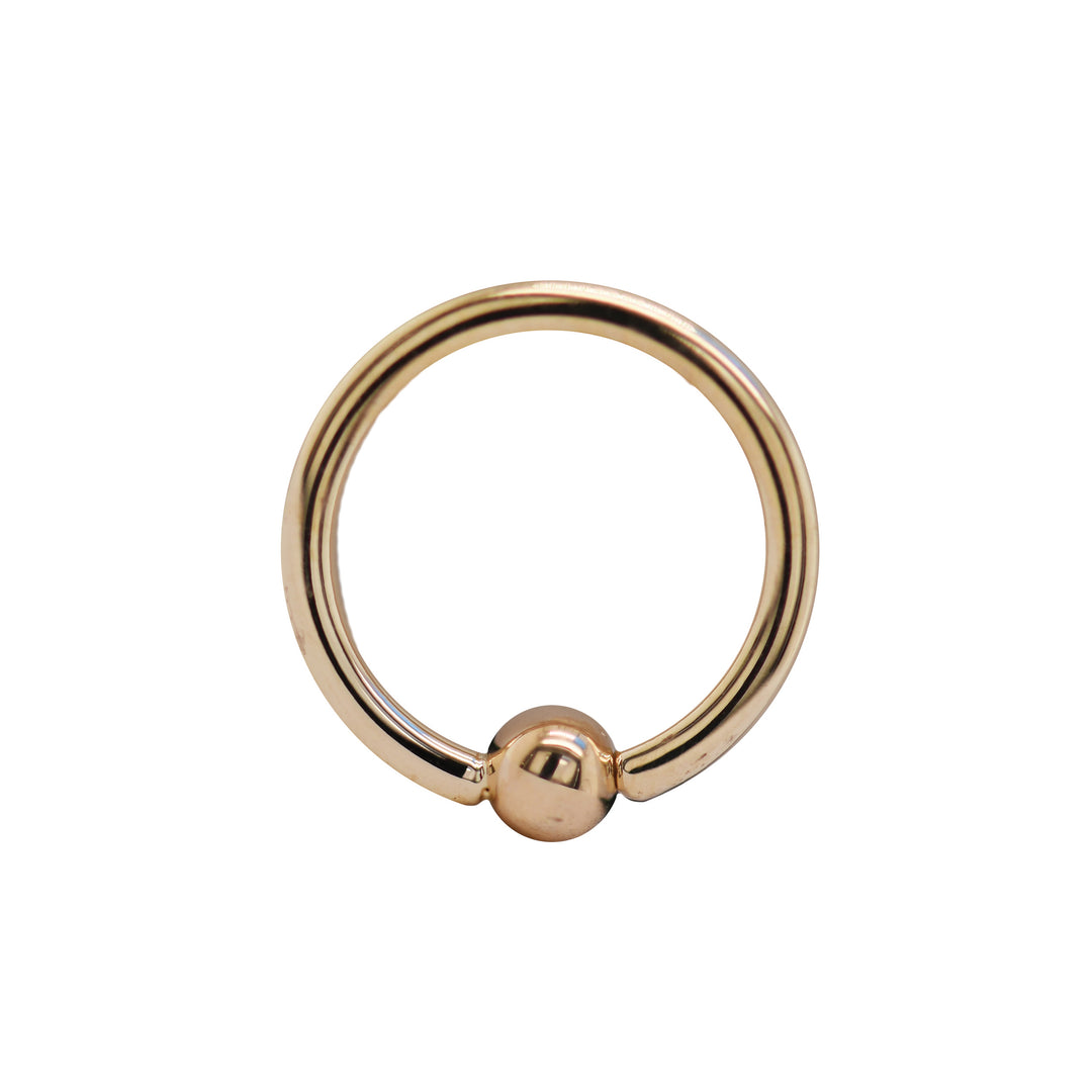 Fixed Bead Gold Seamless Ring Norvoch