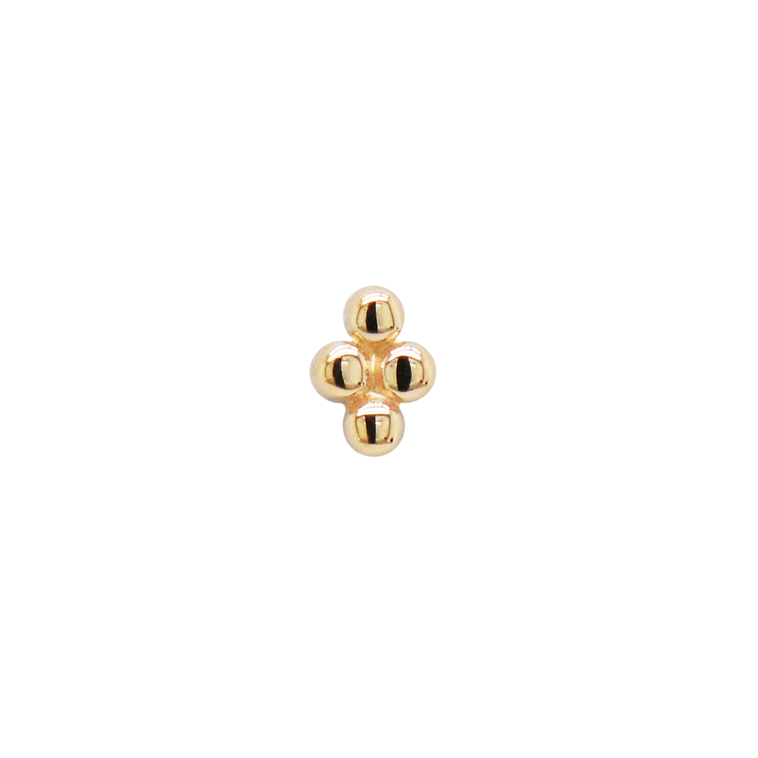 4 Bead Rhombus - Threadless End Ember