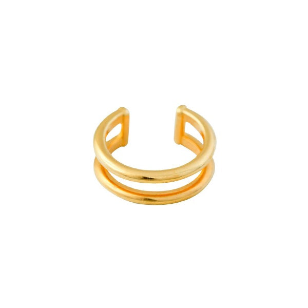 Double Rail Plated Ear Cuff Tawapa