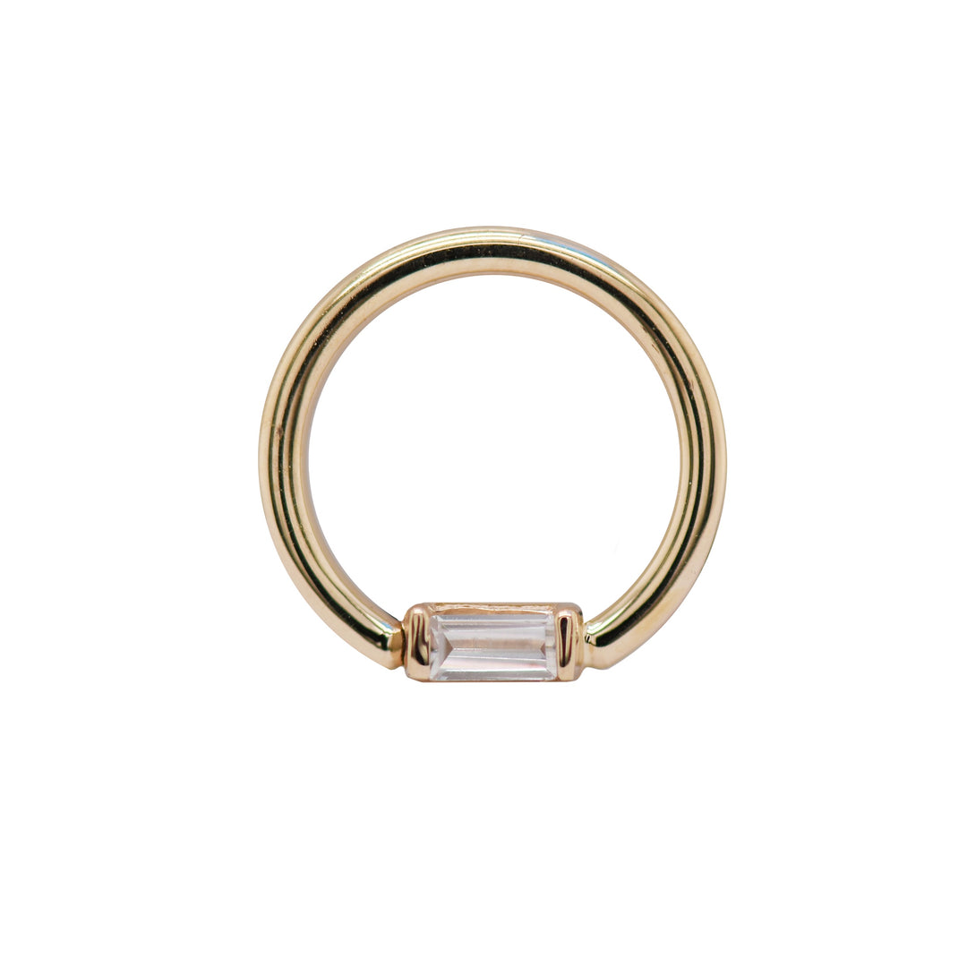 Fixed Baguette Gold Seamless Ring Norvoch